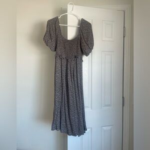 Neuflora Emery Purple/Gray Floral Dress